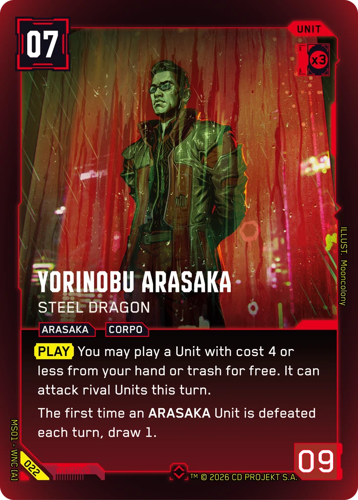 Yorinobu Arasaka: Steel Dragon